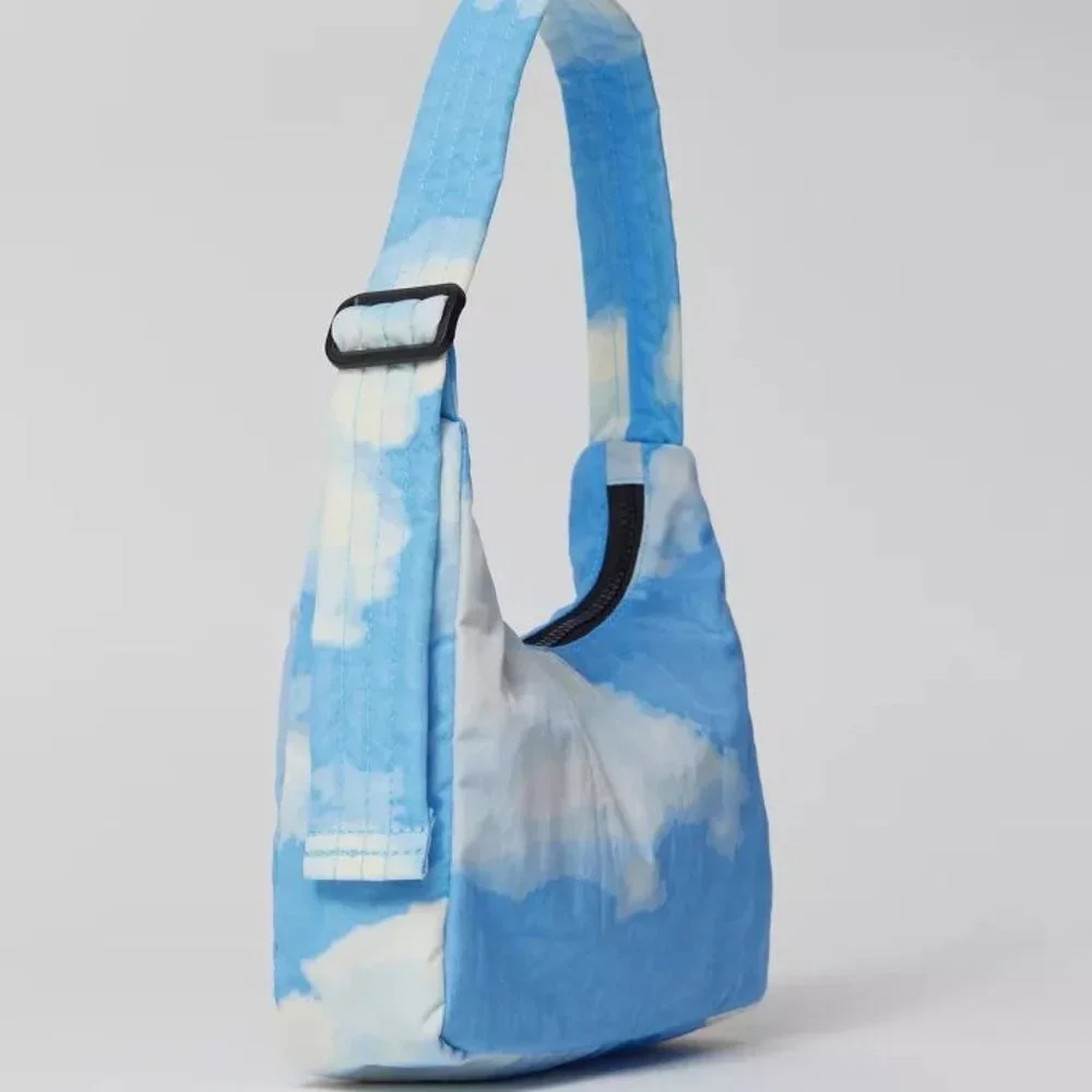 NWT BAGGU Mini Nylon Shoulder Bag - Clouds - Picture 5 of 8